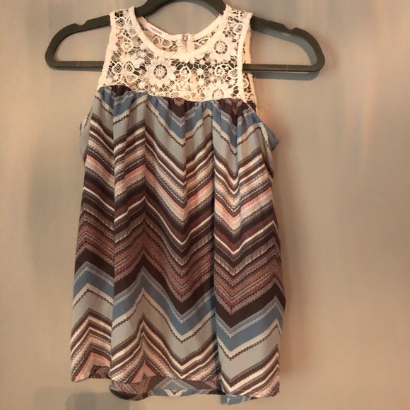 Maurices Summer Striped/ Lace Shirt 🤩 - Picture 1 of 6